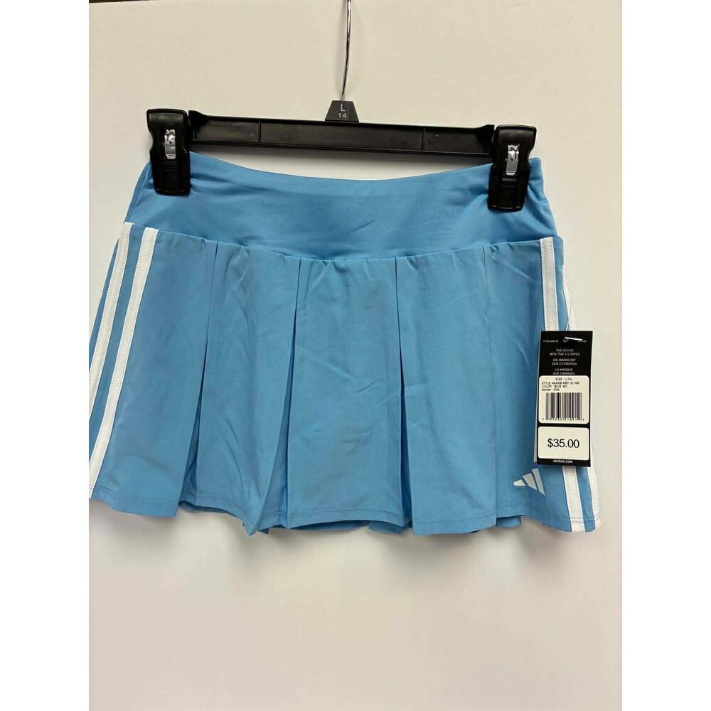Girls ADIDAS Tennis Pickleball‎ skort scooter blue L 14 NWT